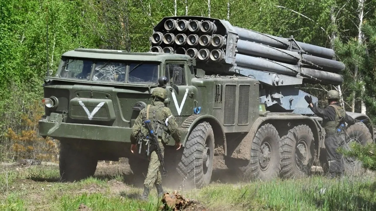 Russian Uragan MLRS Crews Strike Ukrainian Positions in South Donetsk