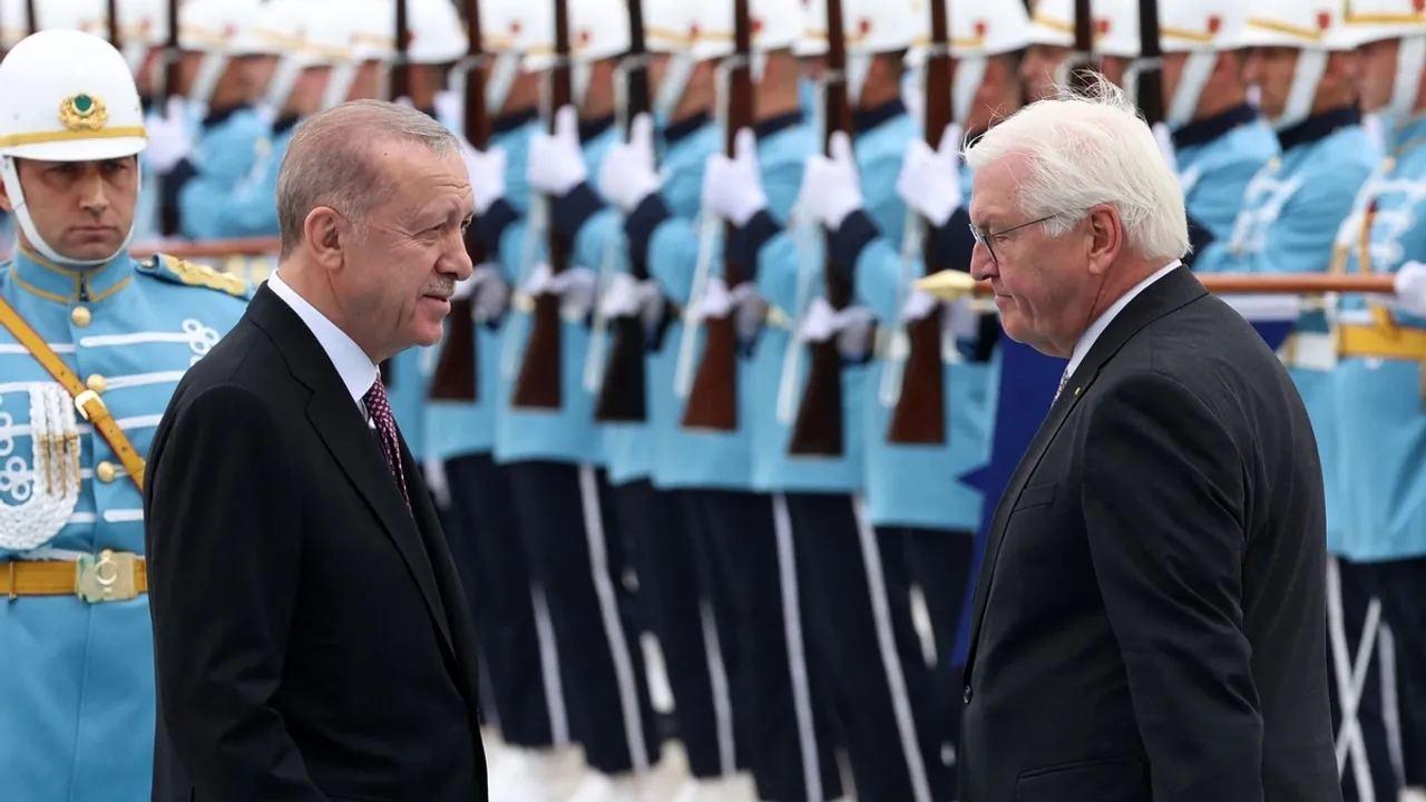Turkish President Erdoğan Meets with German President Steinmeier in Ankara