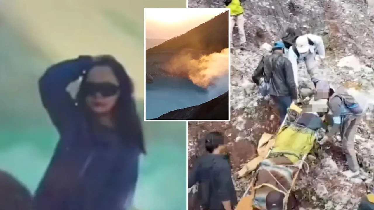 Chinese Tourist Dies After Falling Into Active Volcano Crater in Indonesia