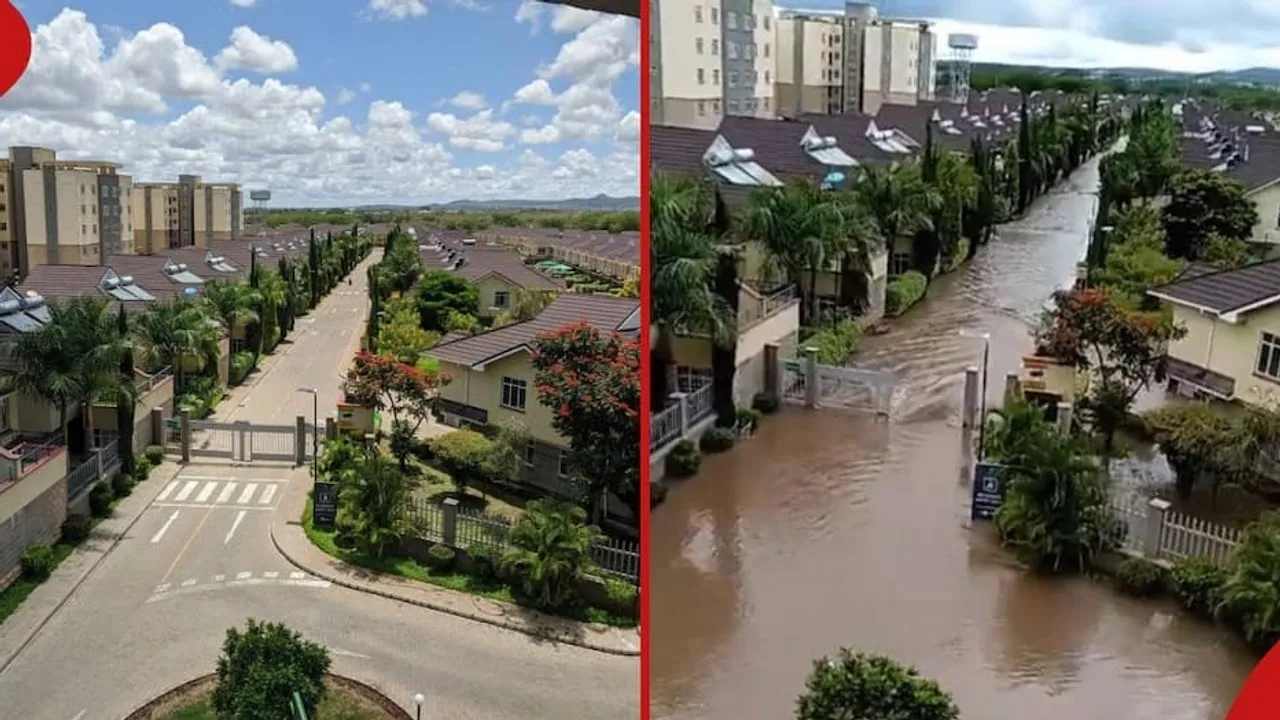 Athi River Flooding Submerges Bridge, Forces Traffic Diversion in Kenya