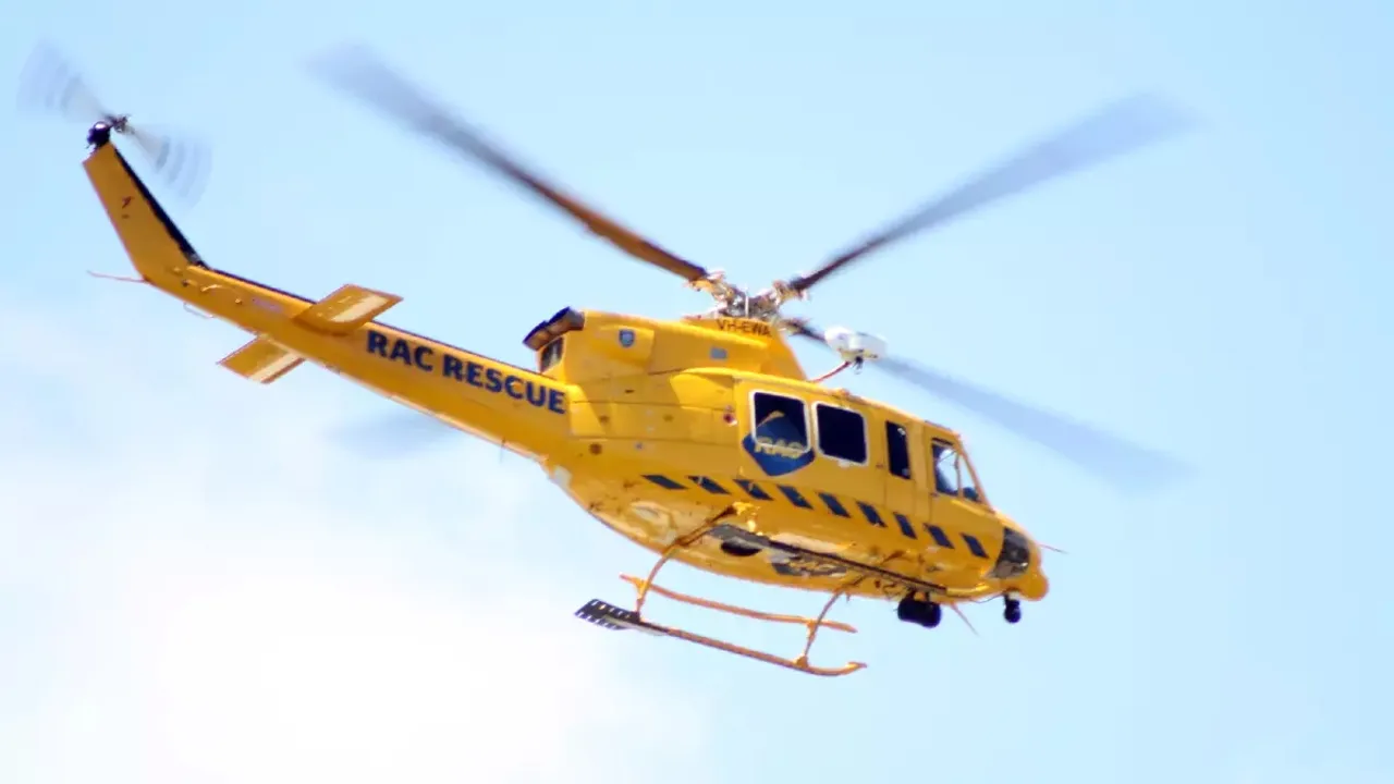 RAC Rescue Helicopter Responds to Crash on Major Highway