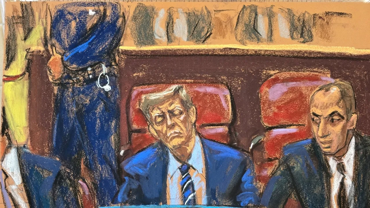 Courtroom Sketch Artist Captures Trump's Reaction to Judge's Reprimand