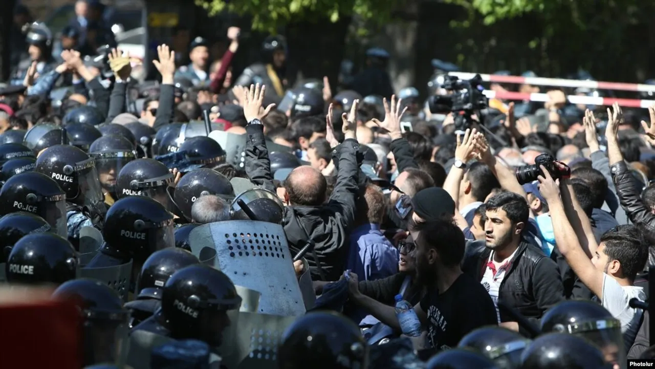 Protests erupt in Yerevan following Prime Minister Pashinyan's decision to cede territory to Azerbaijan.