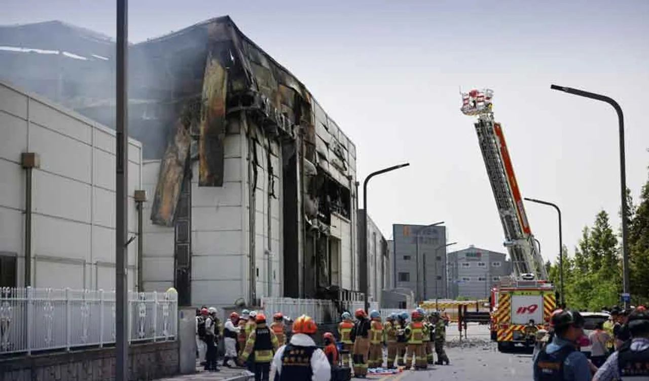 A fire at a lithium batteries manufacturing plant near Seoul resulted in the deaths of 22 workers, mostly Chinese migrants. 