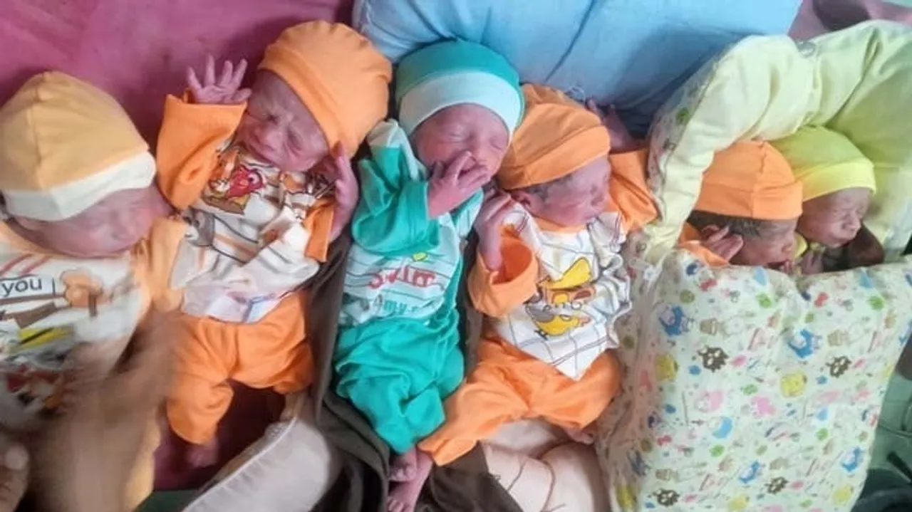Pakistani Woman Gives Birth to Healthy Sextuplets After Extensive Operation