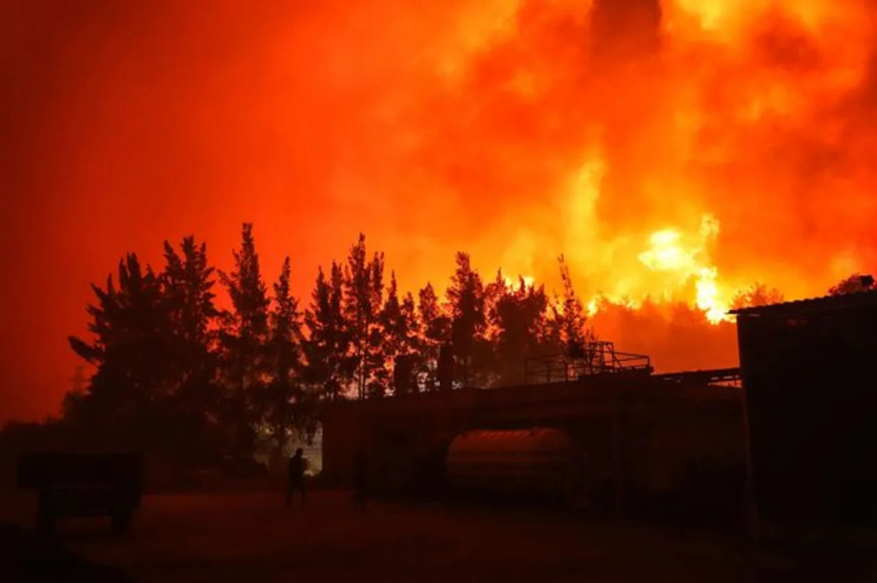 Wildfires ravage southeastern Turkey leading to widespread destruction and evacuations.