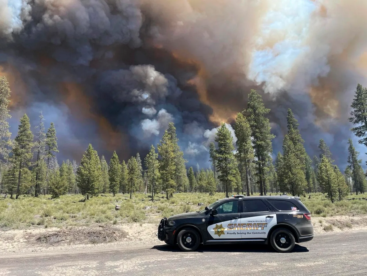 The Darlene 3 Fire near La Pine, Oregon, has rapidly grown to over 3,500 acres prompting evacuation. 