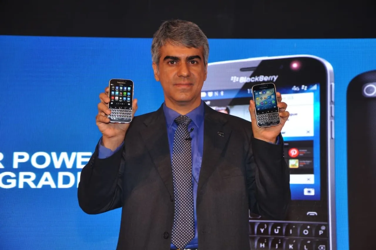 Mr. Sunil Lalvani MD BlackBerry India at the launch of BlackBerry Classic in New Delhi