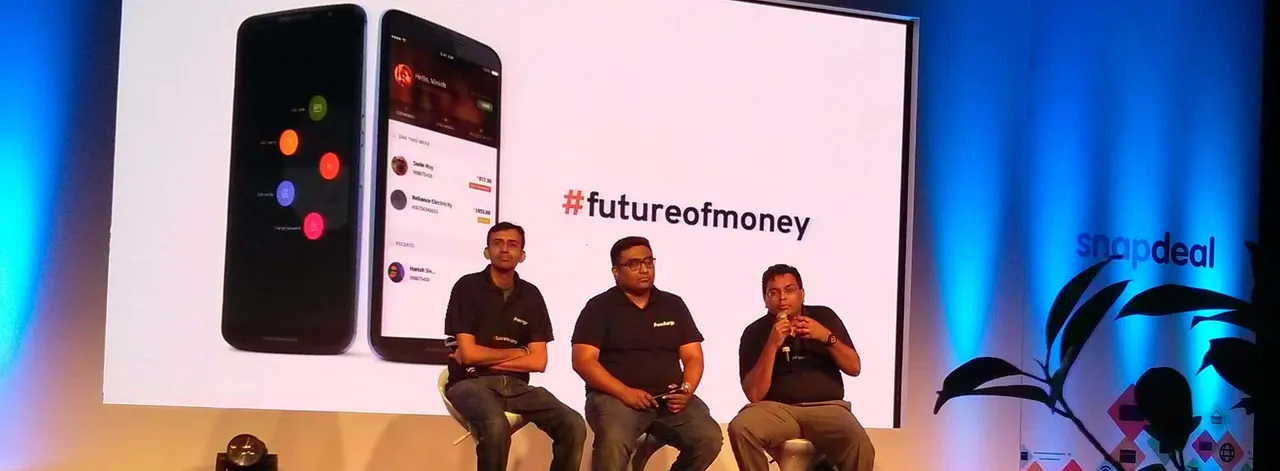 L R Anand Chandrasekaran Chief Product Officer Snapdeal Kunal Shah CEO and Co Founder FreeCharge and Govind Rajan Chief Strategy Officer at FreeCharge