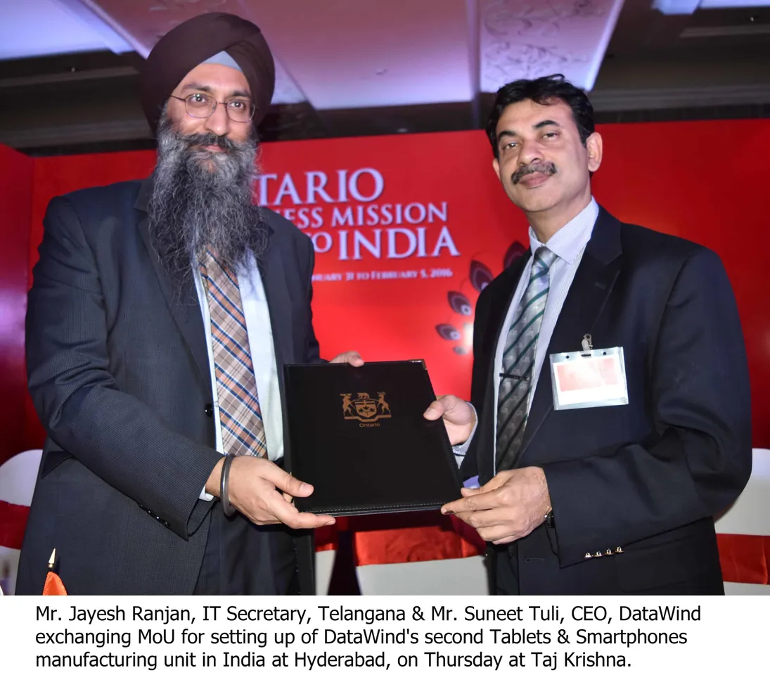 DataWind CEO President Mr. Suneet Singh Tuli