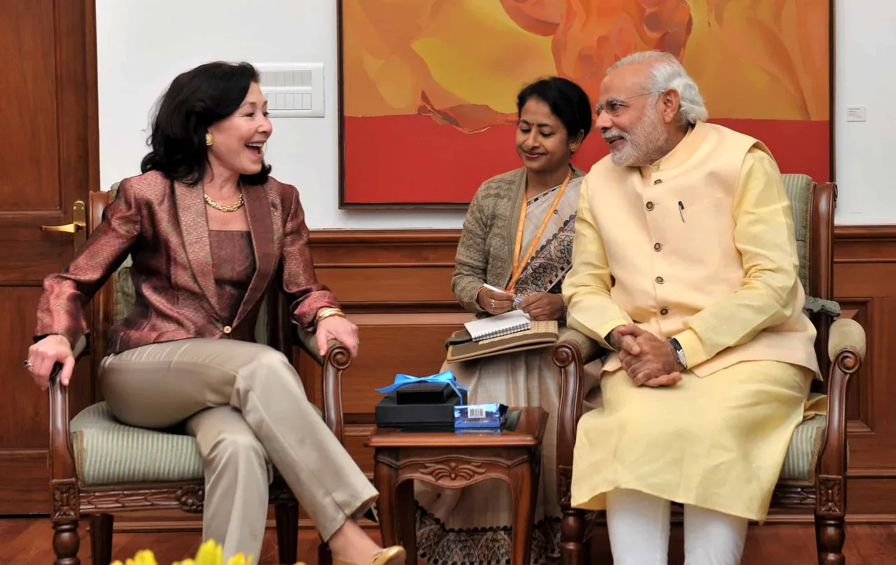 Prime Minister Narendra Modi meets Oracle CEO
