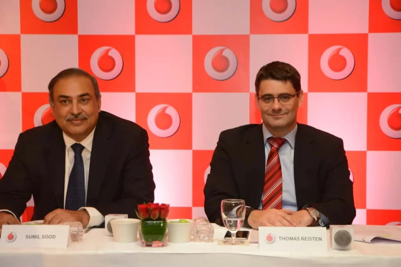 Sunil Sood MD CEO Vodafone India and Thomas Reisten CFO Vodafone India