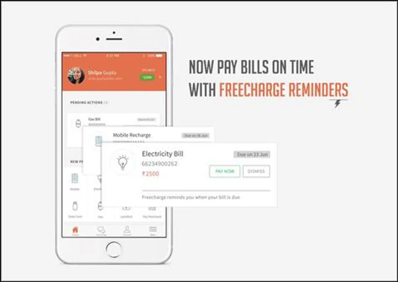 Freecharge launches bill reminders for landline, prepaid and utility payments