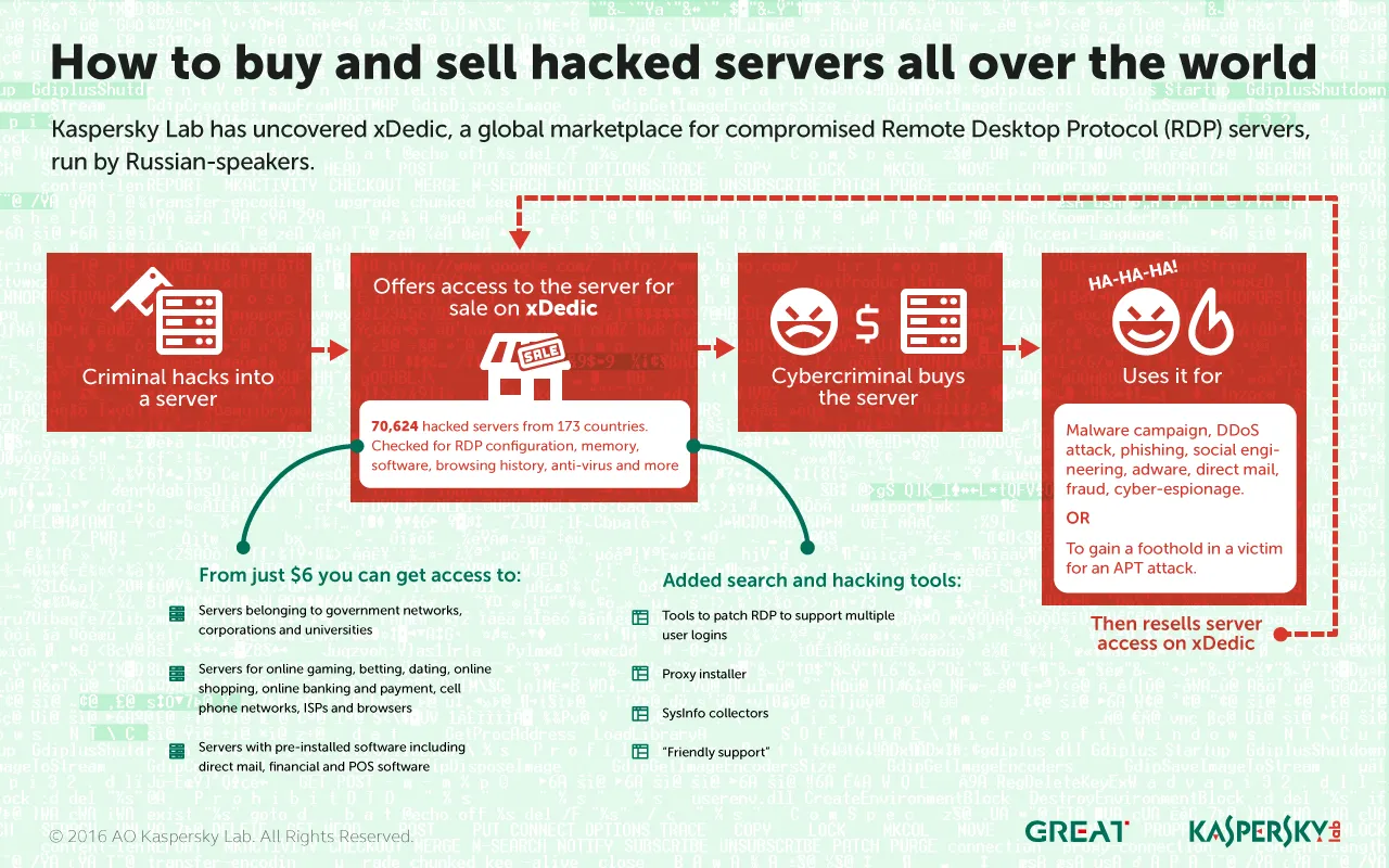 Cyber criminals buy, sell compromised servers for as little as $6: Kaspersky Report