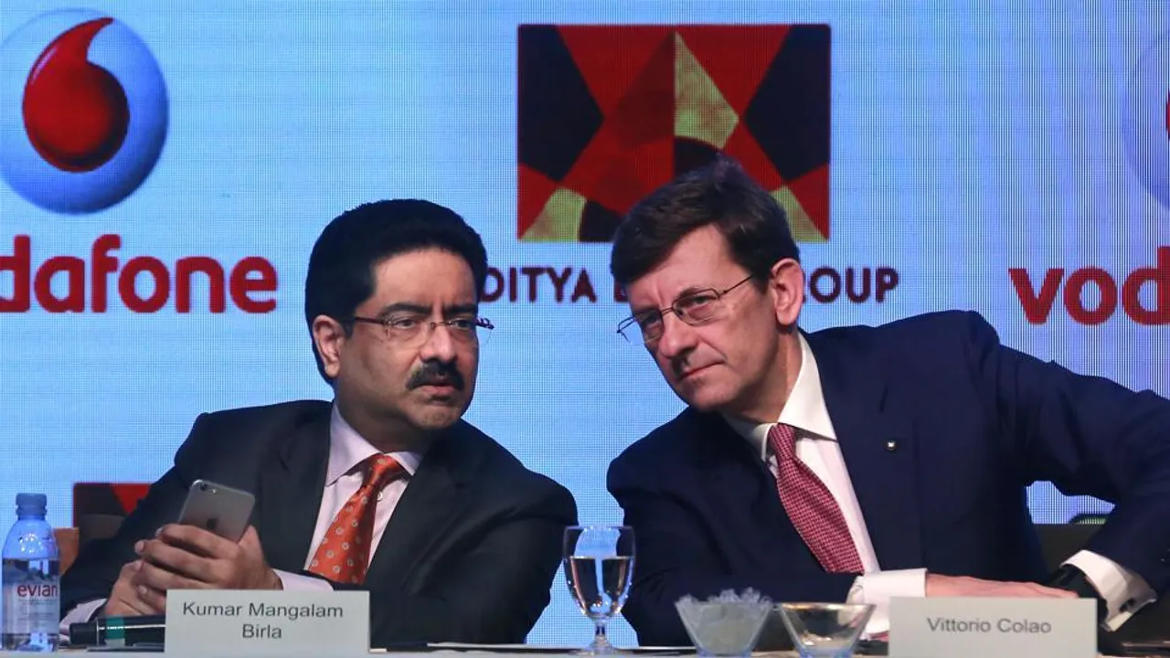 Kumar Mangalam Birla and Vittorio Colao