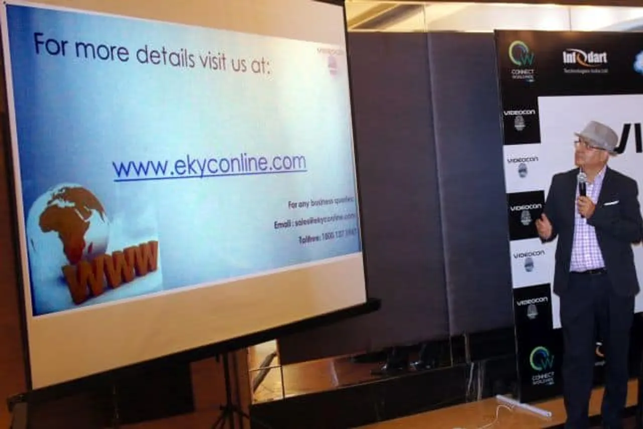 Arvind Bali CEO Videcon Telecom at Videocon E KYC launch