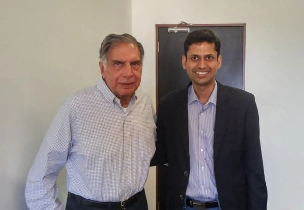 RatanTata with Rahul Garg Founder and CEO MOglix