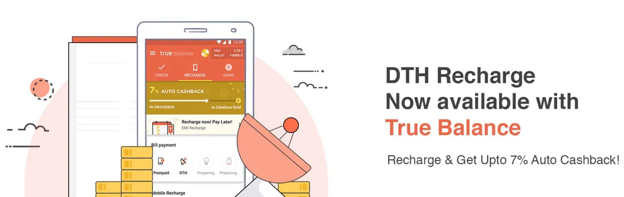 True Balance DTH payment