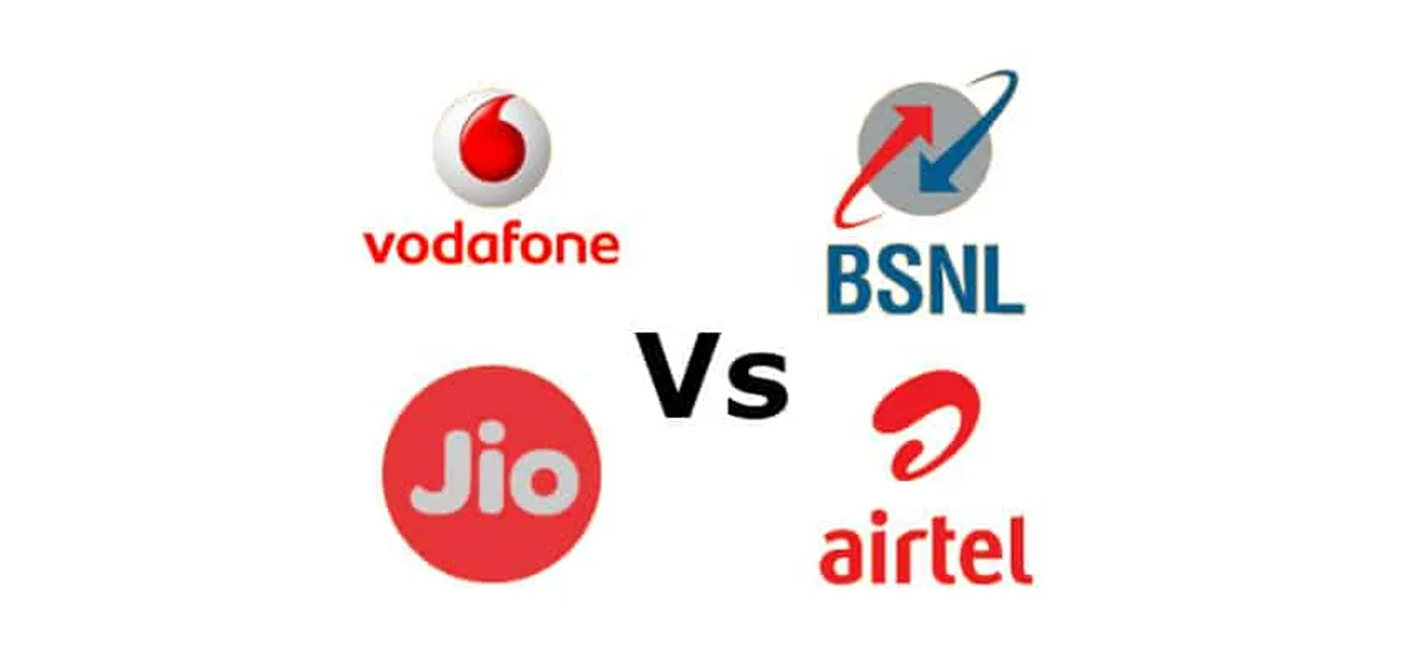 Jio Vs Airtel Vs Vodafone Vs BSNL