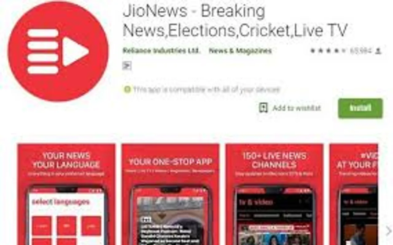 Jio has launched a digital product called JioNews in the form of a mobile application as well as web-based service