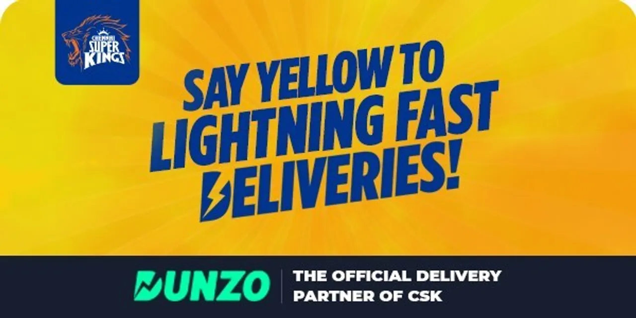 Dunzo will offer on-demand delivery of official CSK merchandise via their app only in Chennai.