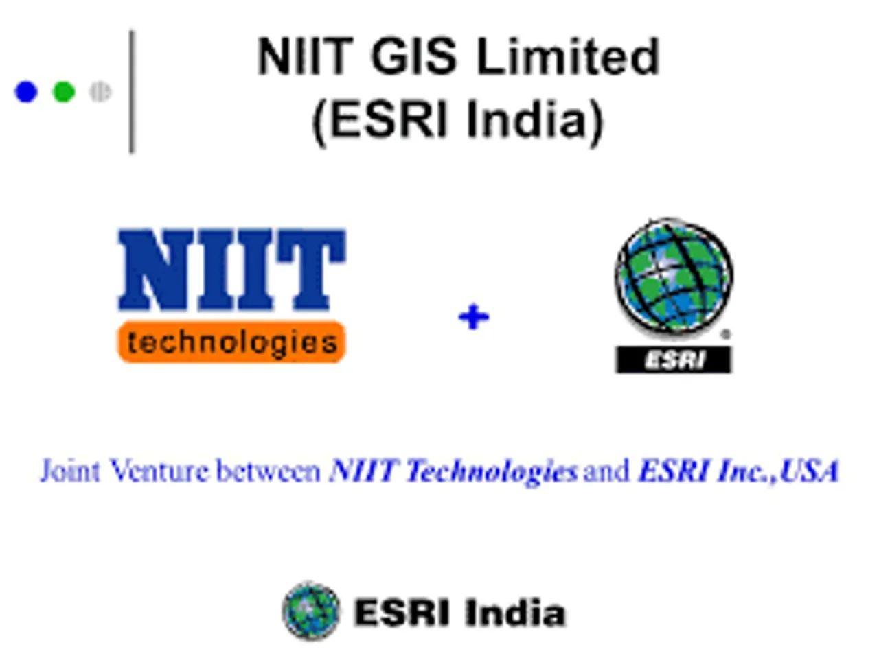 NIIT Tech has signed an agreement for the sale of its entire 88.99% stake in ESRI India Technologies.