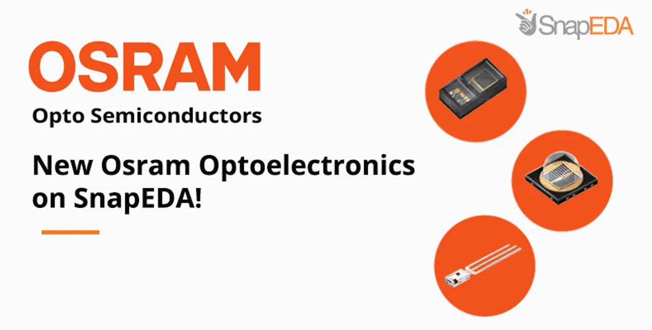 SnapEDA releases new optoelectronic products from Osram