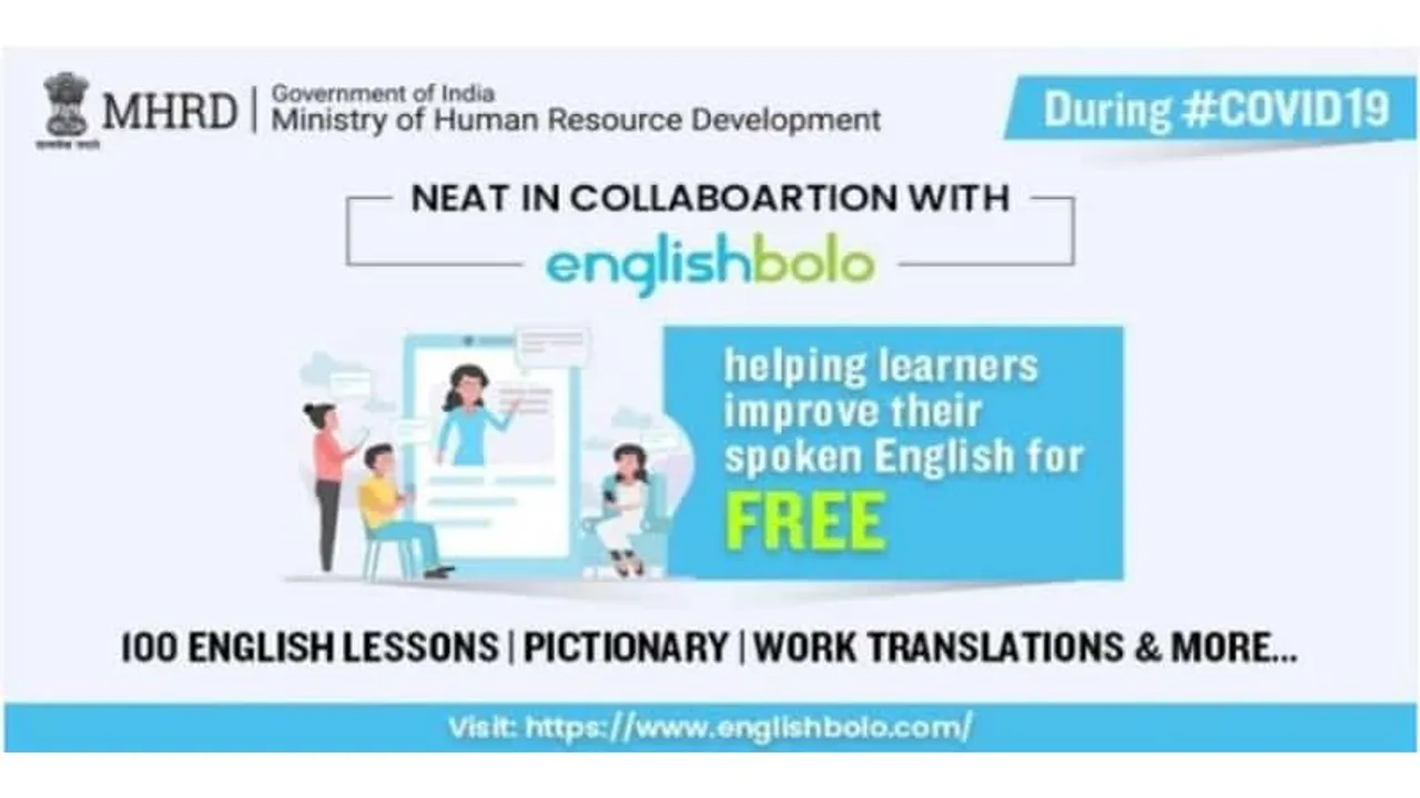 NEAT offers Free Online English programme in collaboration with EnglishBolo