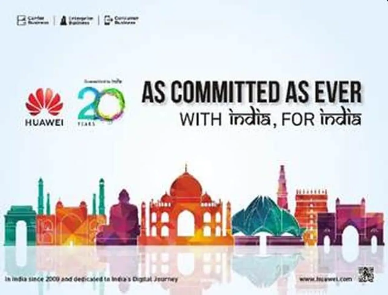 Twenty years on, Huawei testifies India as a priority market with celebration logo