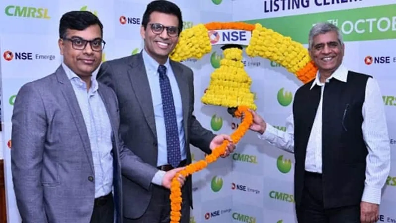 CMRSL listed on NSE; opens with 43.06% premium