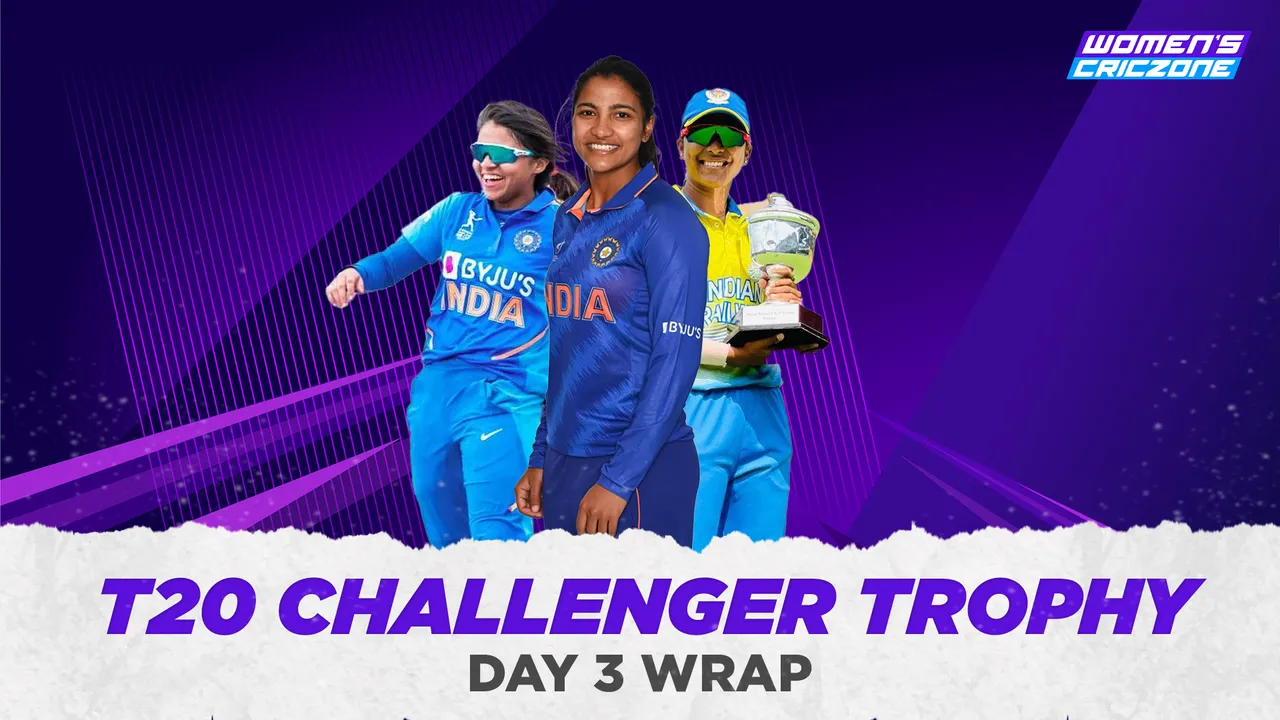 Sneh Rana, Anjali Sarvani shines on day 3 of the Challenger Trophy