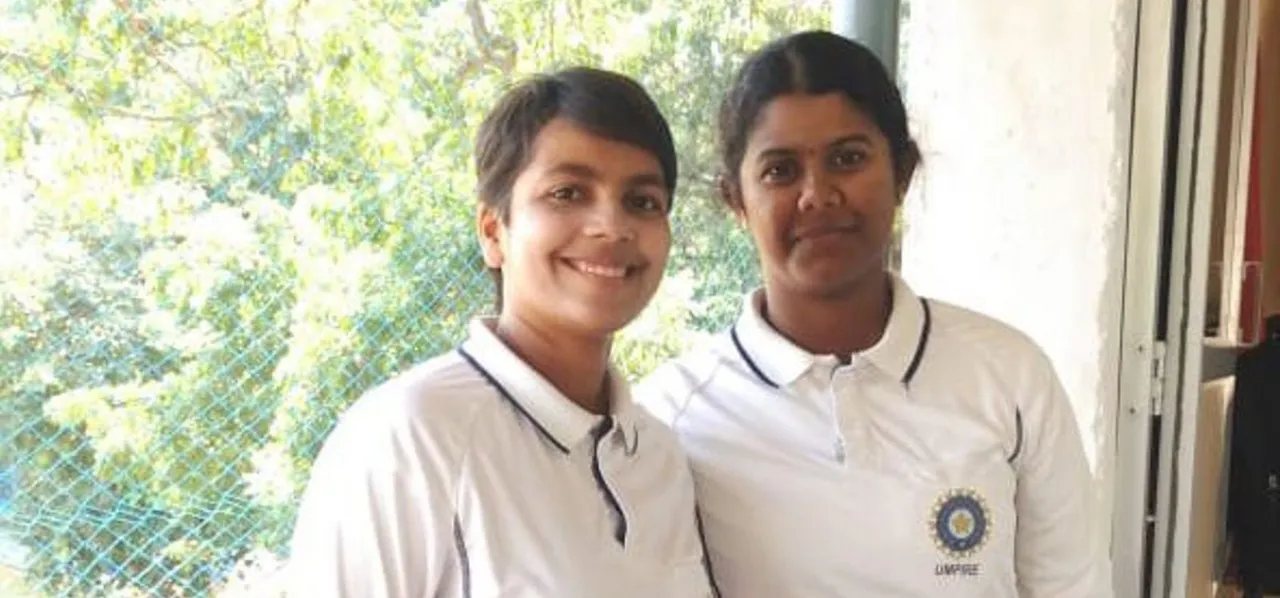 Denis Burns impressed with the determination and progress of Janani Narayanan and Vrinda Rathi