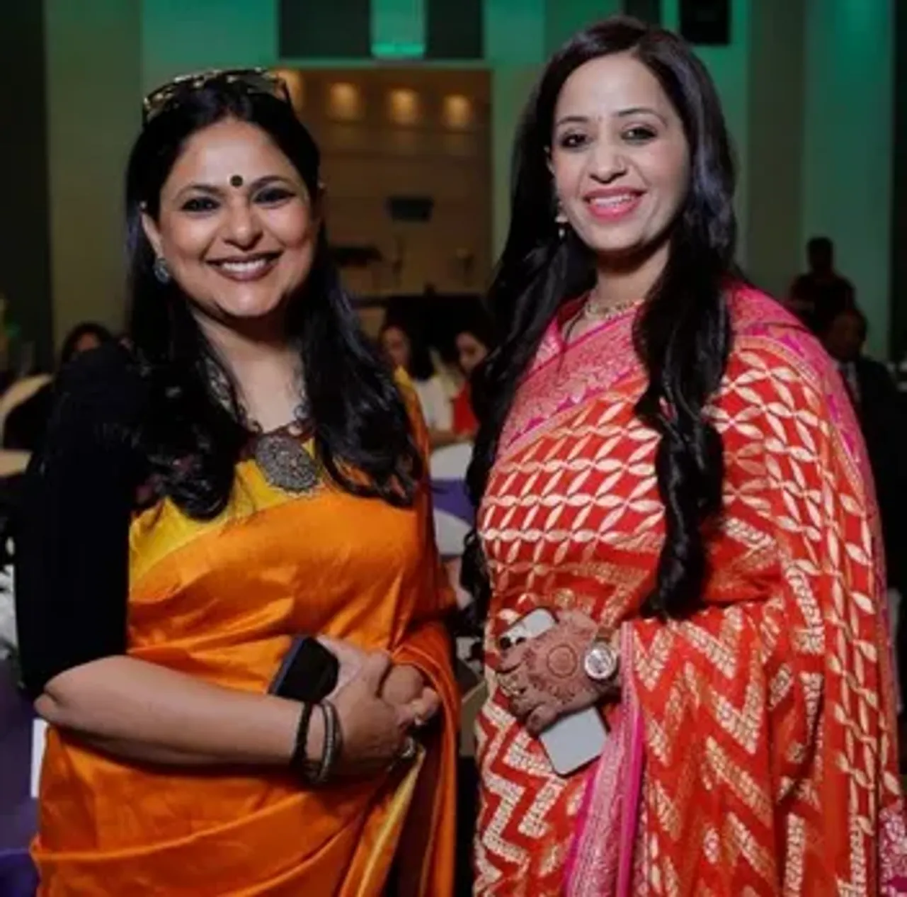 Television Anchor Richa Anirudh and Paridhi Sharma