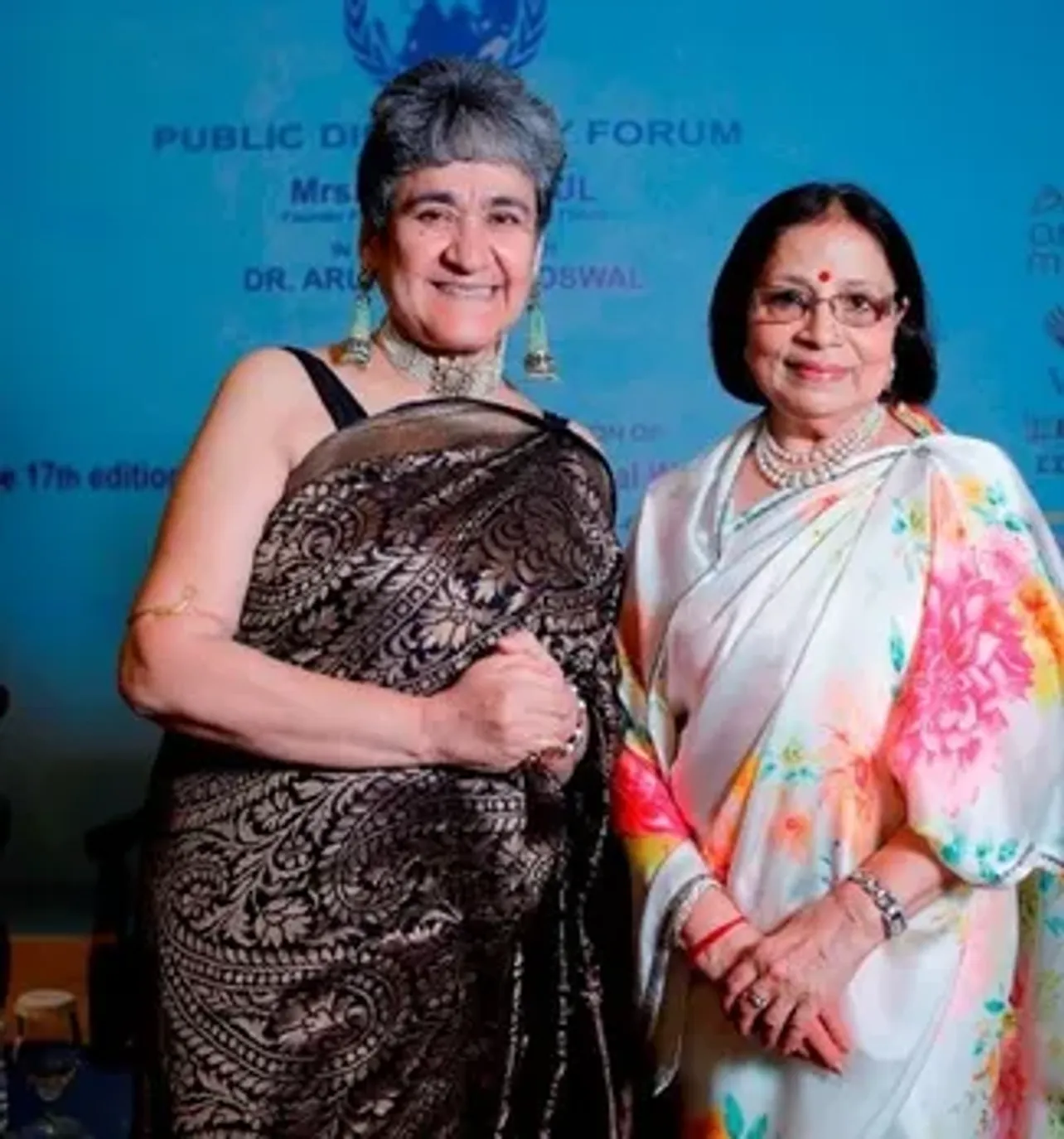 Host Mrs Ratan Kaul and Dr. Aruna Abhey Oswal