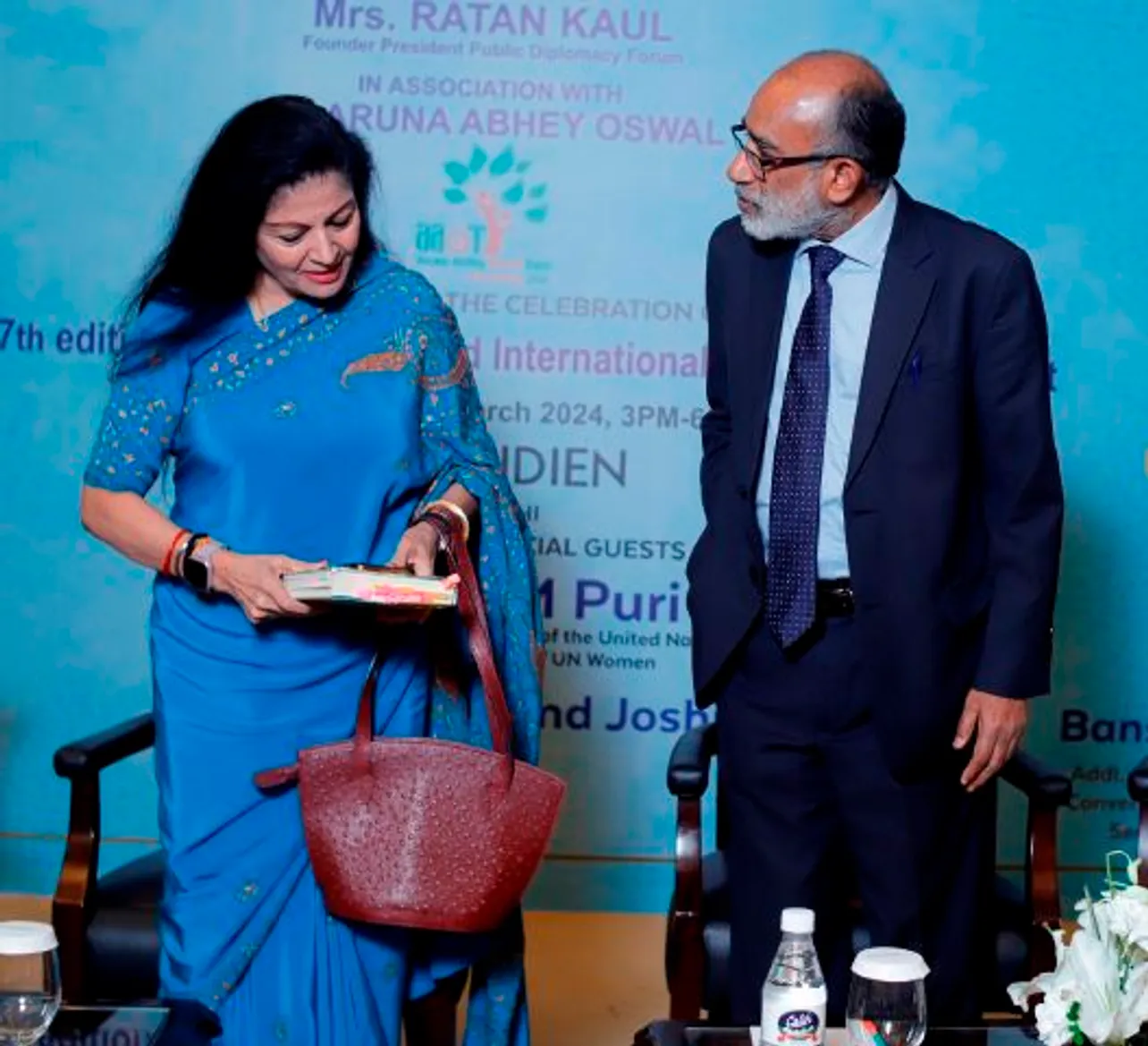 Smt. Lakshmi Puri, Assistant Secretary-General and Deputy Executive Director of UN Women and  K.J. Alphons, Former MOS Electronics & IT and Tourism & Culture