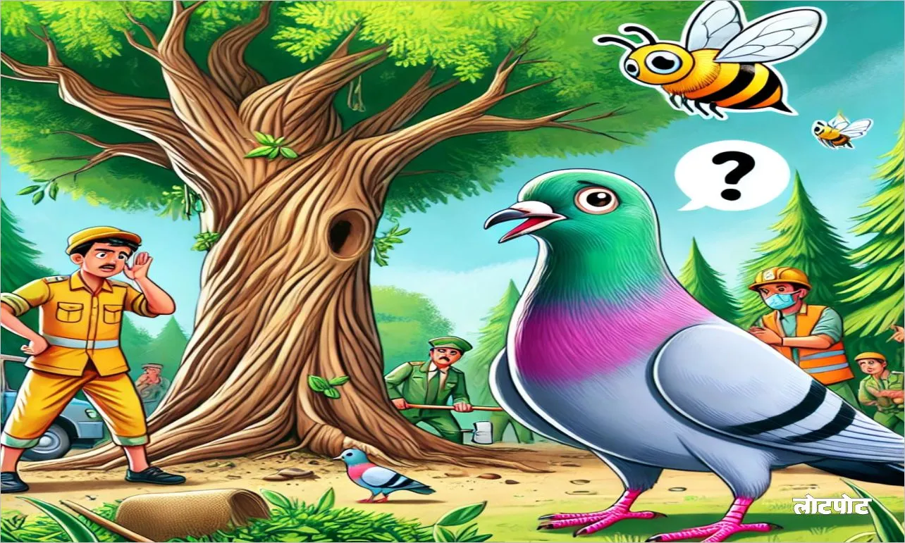 Meeshu pigeon protected the forest