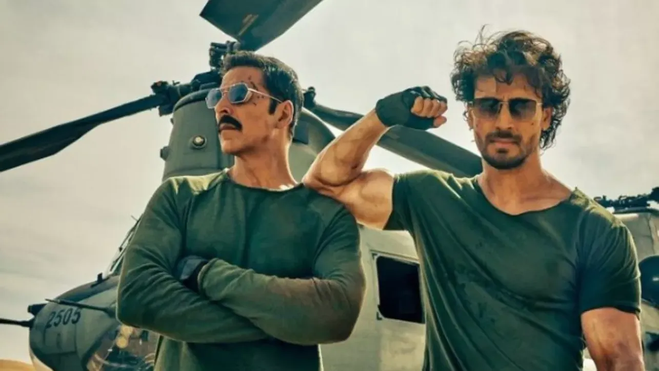 Akshay and Tiger Shroff shared the post