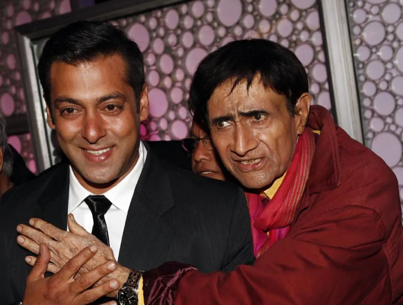 Salman Khan with Dev Anand