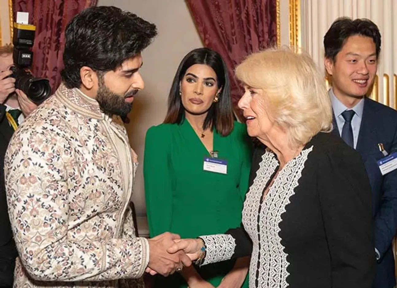 Darasing Khurana met Queen Camilla in London