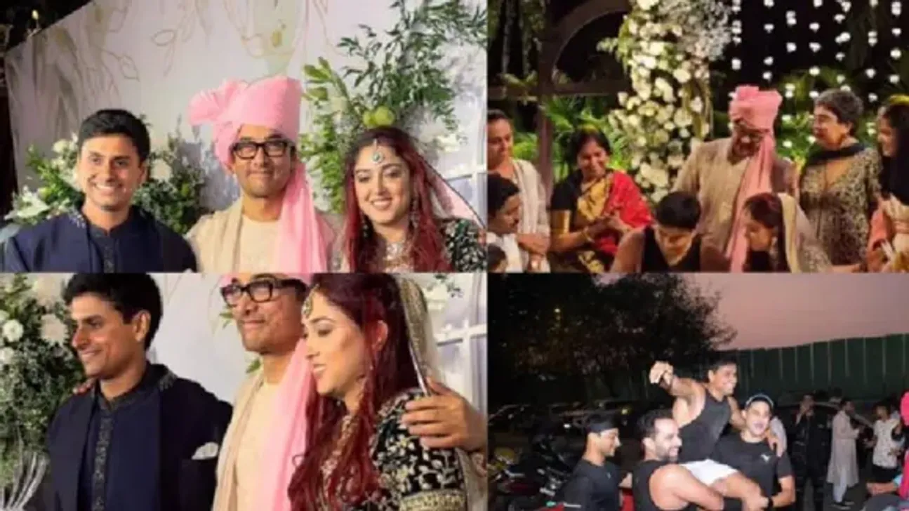 Aamir organized the grand wedding party of Ira and Nupur Shikhare in Mumbai 