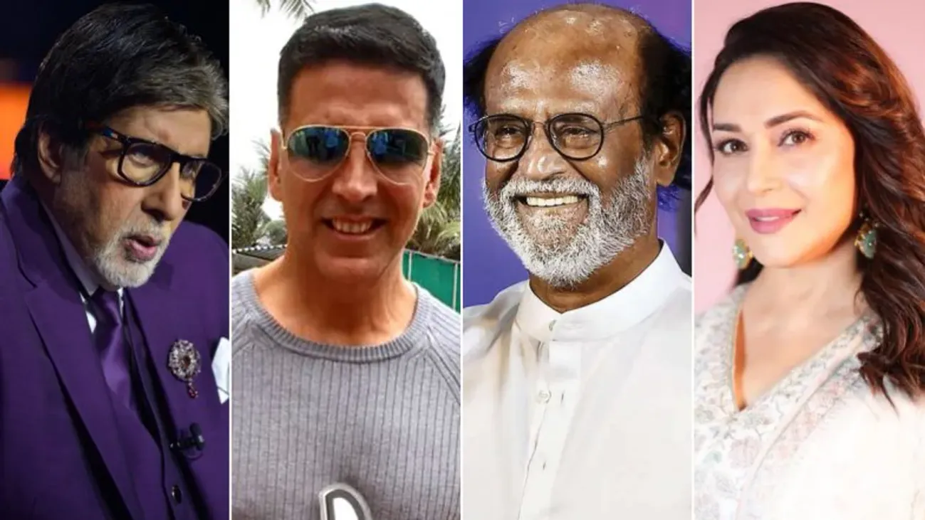 Amitabh Bachchan, Rajinikanth, Madhuri Dixit, Akshay Kumar