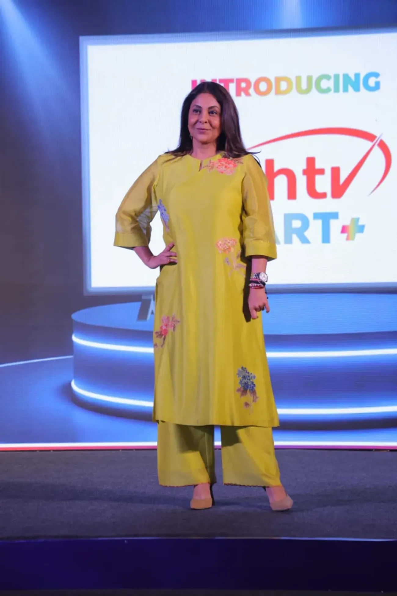 Actress Shefali Shah who unveiled Dish TV Smart+ services