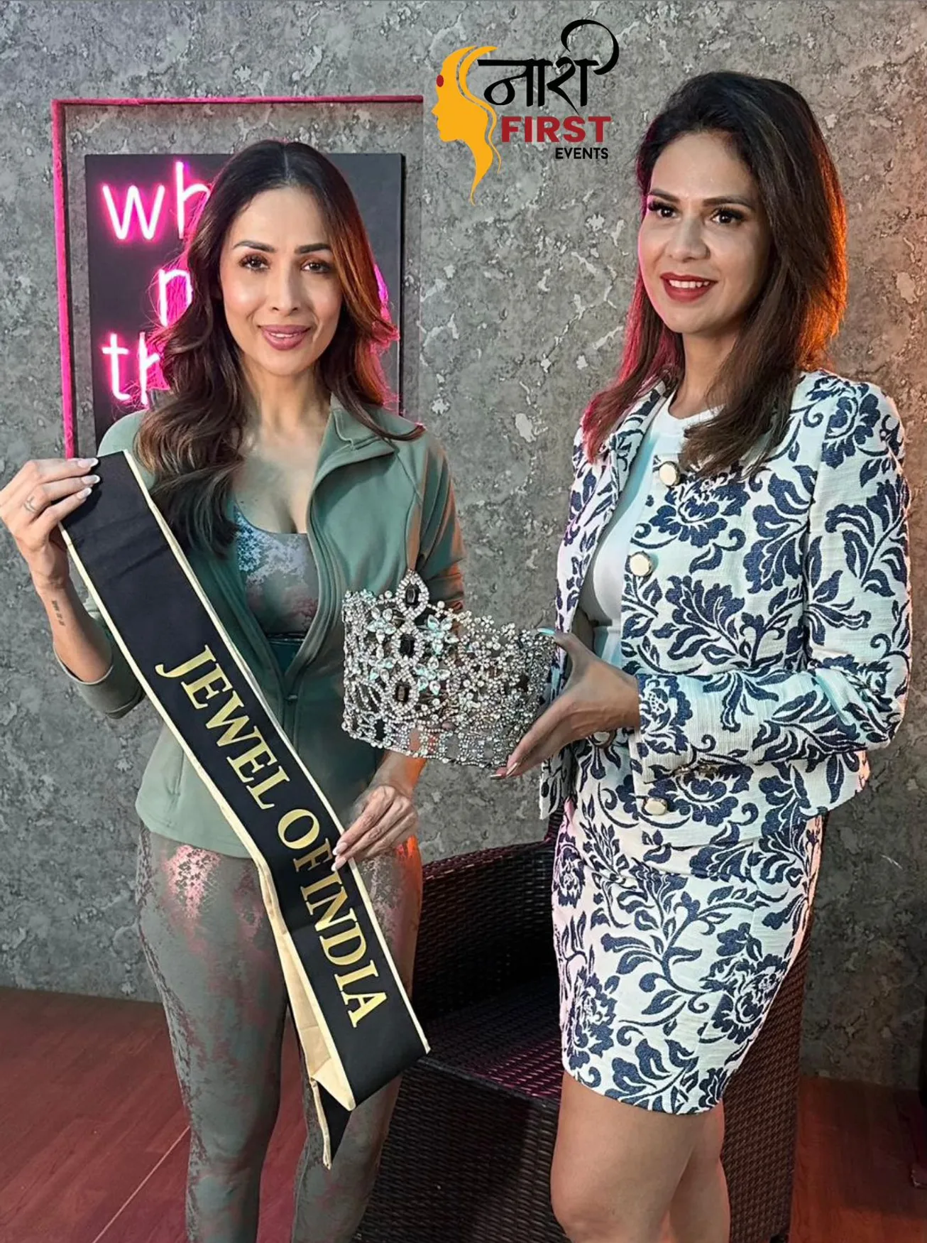 Naarifirst Chief Aikta Sharma Announces Actress Malaika Arora as a beauty pageant Brand Ambassador (1)