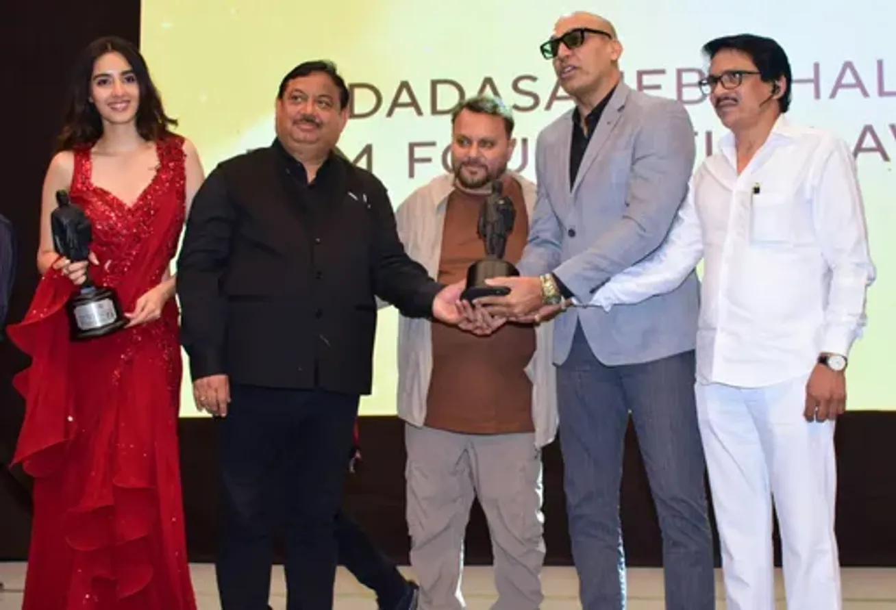 Phalke FF Awardee Simrat Kaur, Anil Sharma, Manish Wadhwa with Abhay Sinha and Ronnir Rodrigues