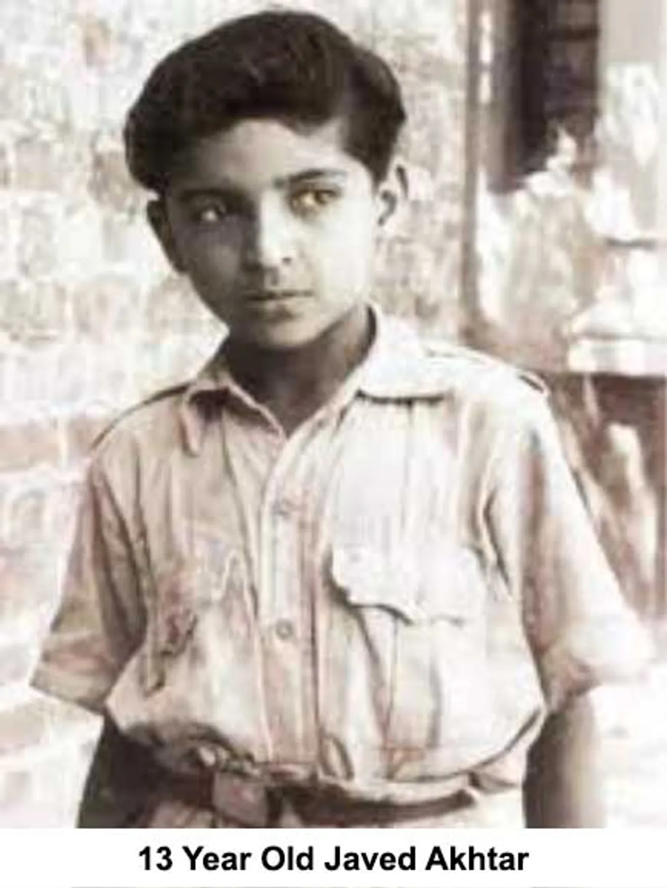 13 year old javed akhtar