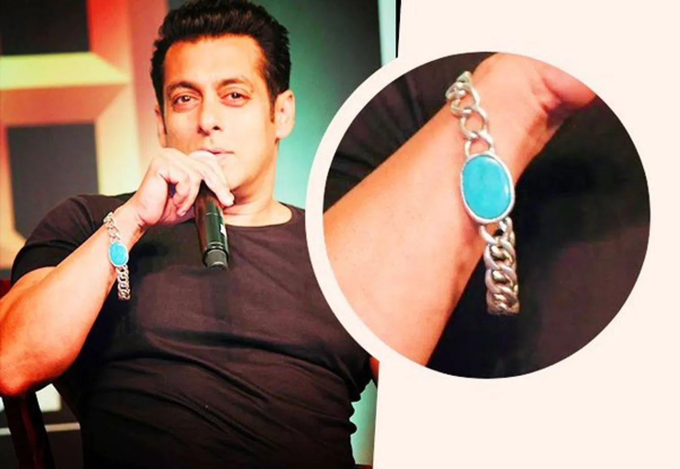 Salman Khan is often seen wearing his trademark bracelet,
