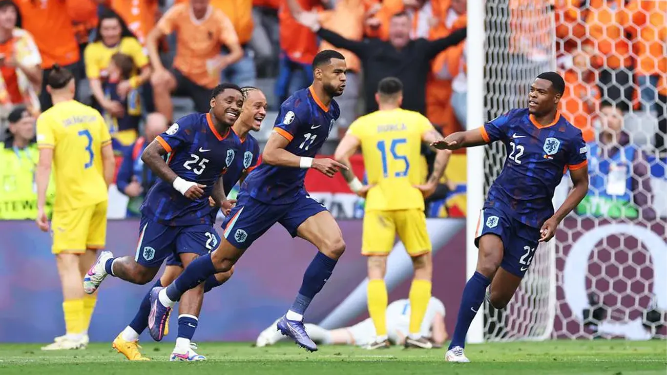 Romania vs Netherlands UEFA Euro 2024 Round Of 16 Live | Cody Gakpo scores for the Dutch; ROM 0-1 NED - sportzpoint.com