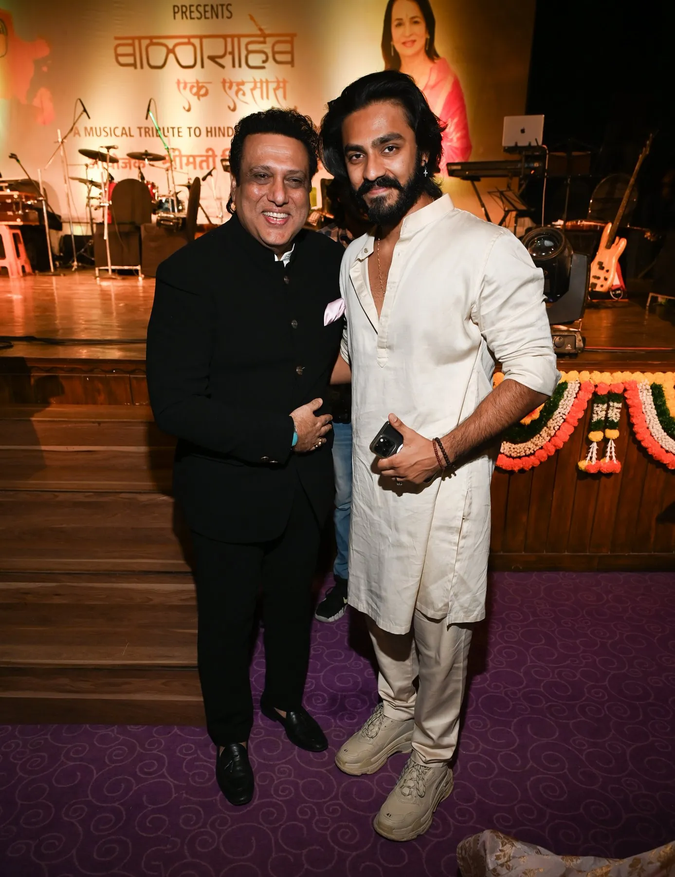 Govinda Ahuja with Aishwarya thackrey MUKKTI at MUKKTI - A Smita Thackrey Foundation celebrates Bala Saheb Thackrey's  Birth Anniversary