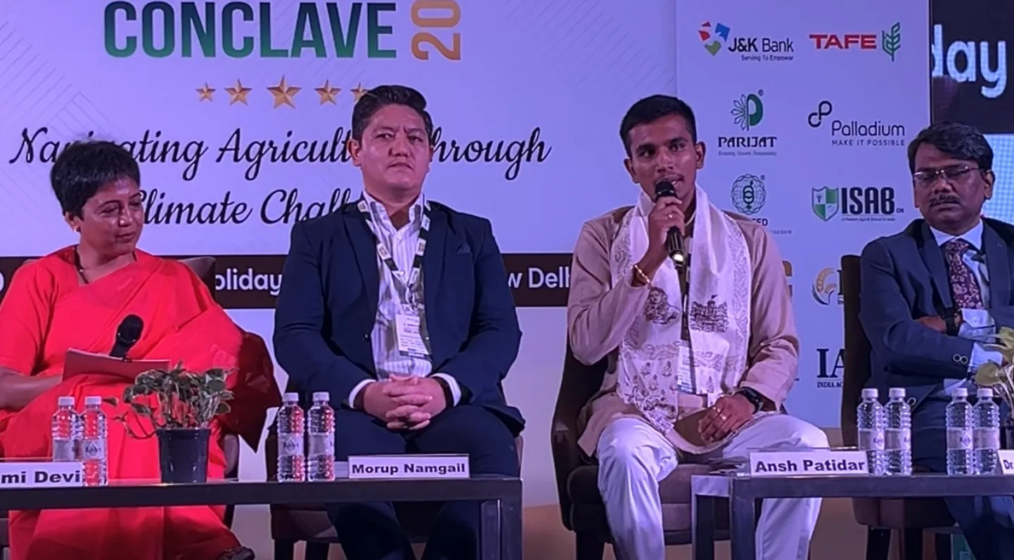 Ansh Patidar, in a business conclave