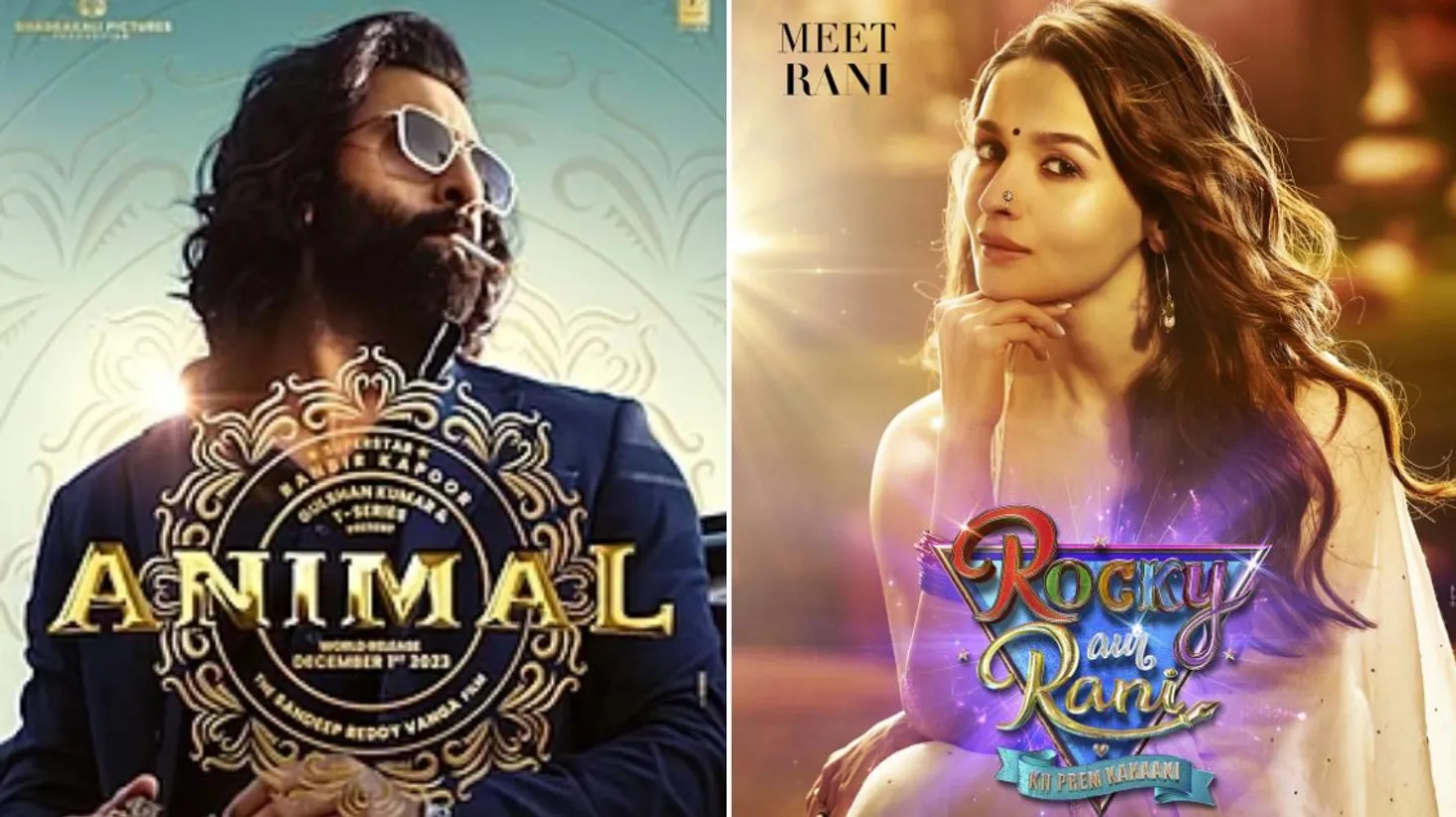 Vanga Reddy’s  ‘Animal’ and  Karan Johar’s; ’Rocky Aur Rani Ki Prem Kahani’